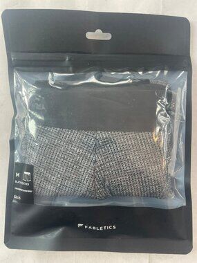 Fabletics Blueprint Boxer Briefs Black Heather Men's Size M NWT